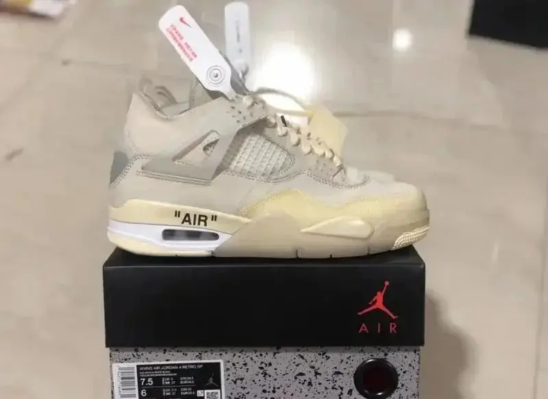 Air Jordan 4 Sneakers — angle 3